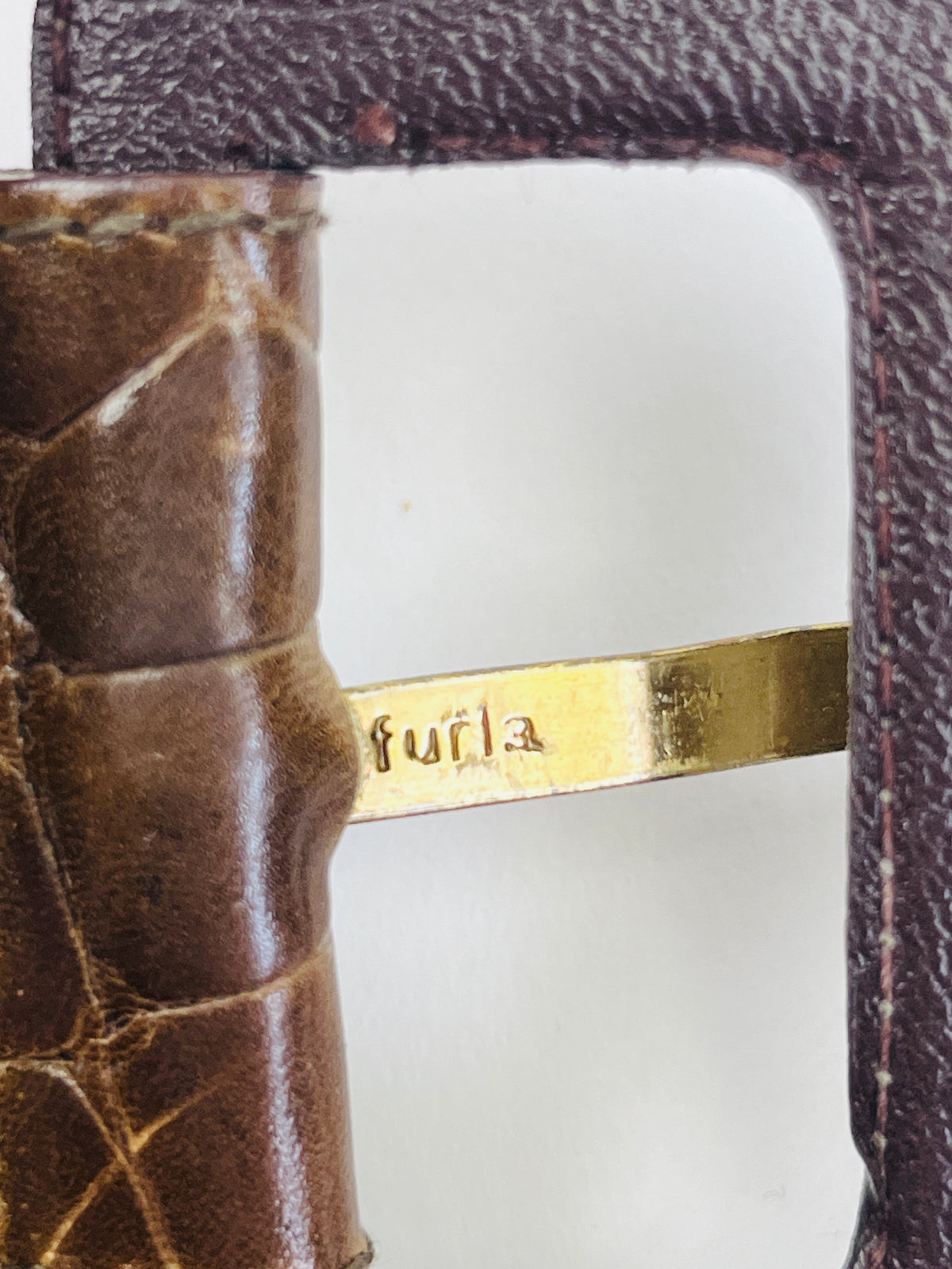 Vintage Leather Furla Belt