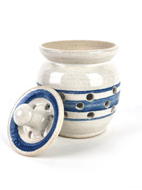 Handmade Stoneware Garlic Jar