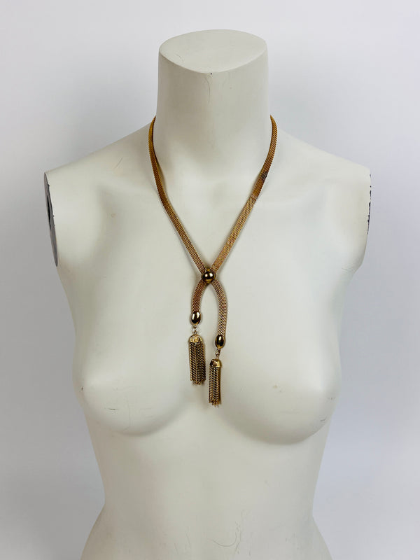 Vintage Chain Tassel Necklace
