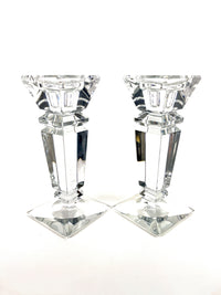 Large Vintage Crystal Candle Holders