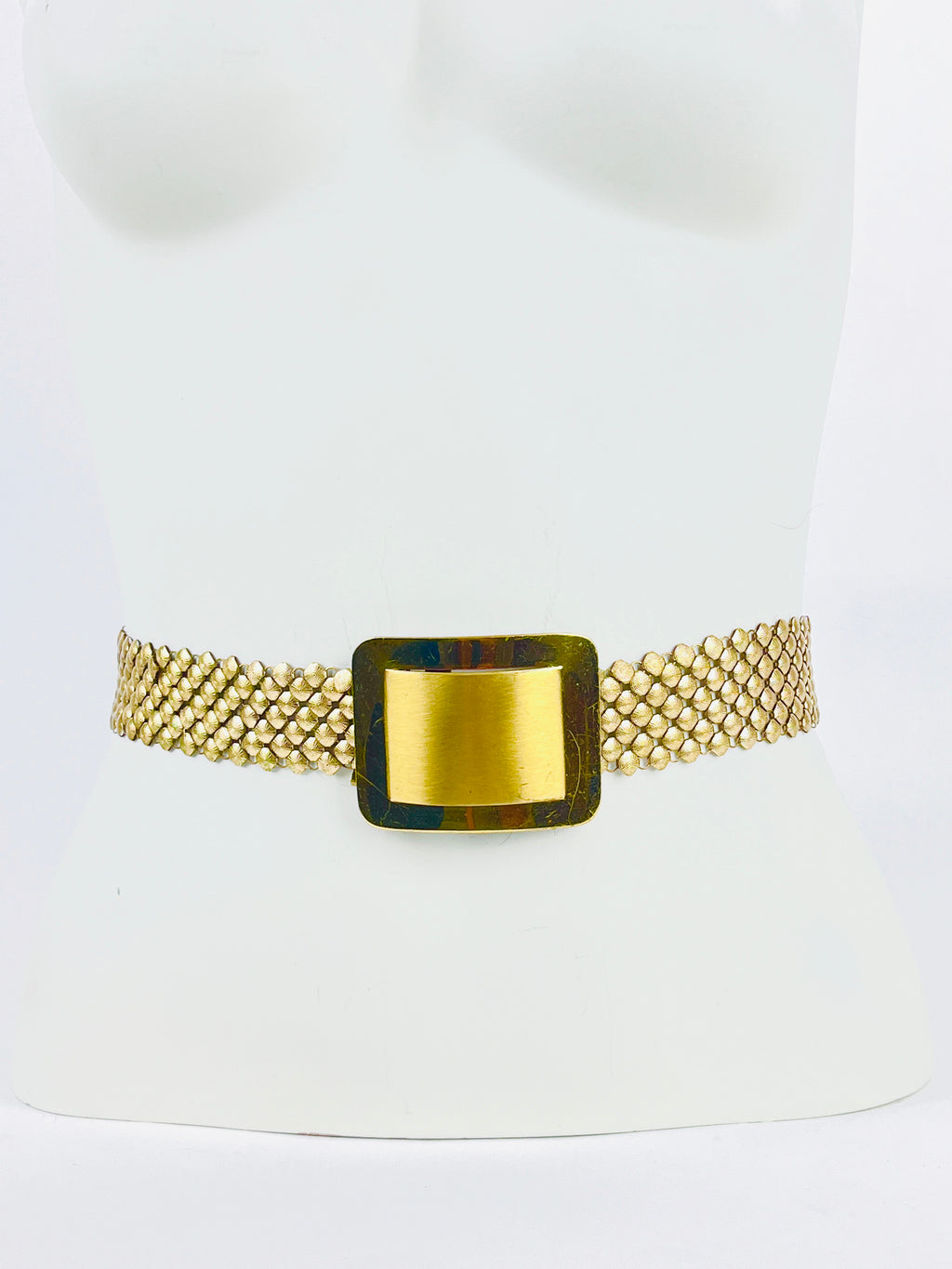 Vintage Gold Tone Chain Mail Belt – Dovetail display picture 1