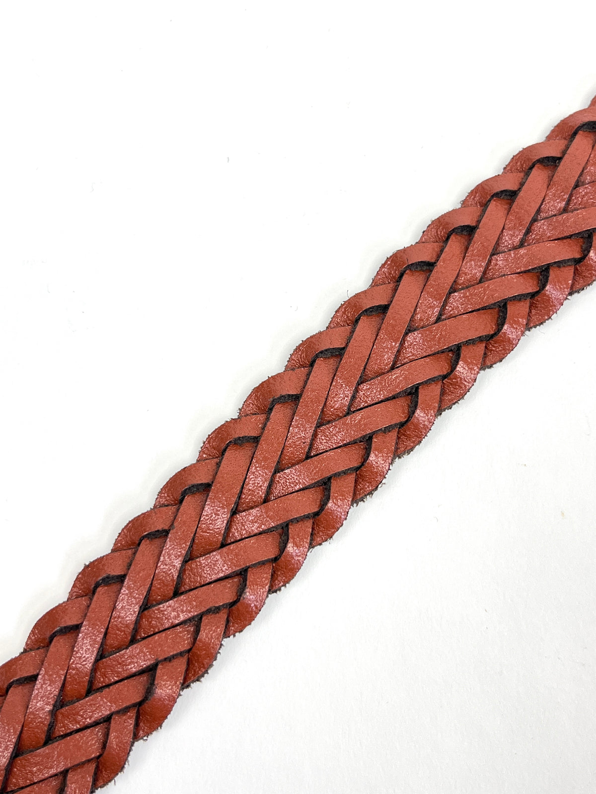 Vintage Braided Leather Belt