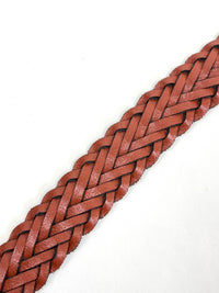 Vintage Braided Leather Belt