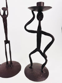 Vintage Figural Metal Candle Holders