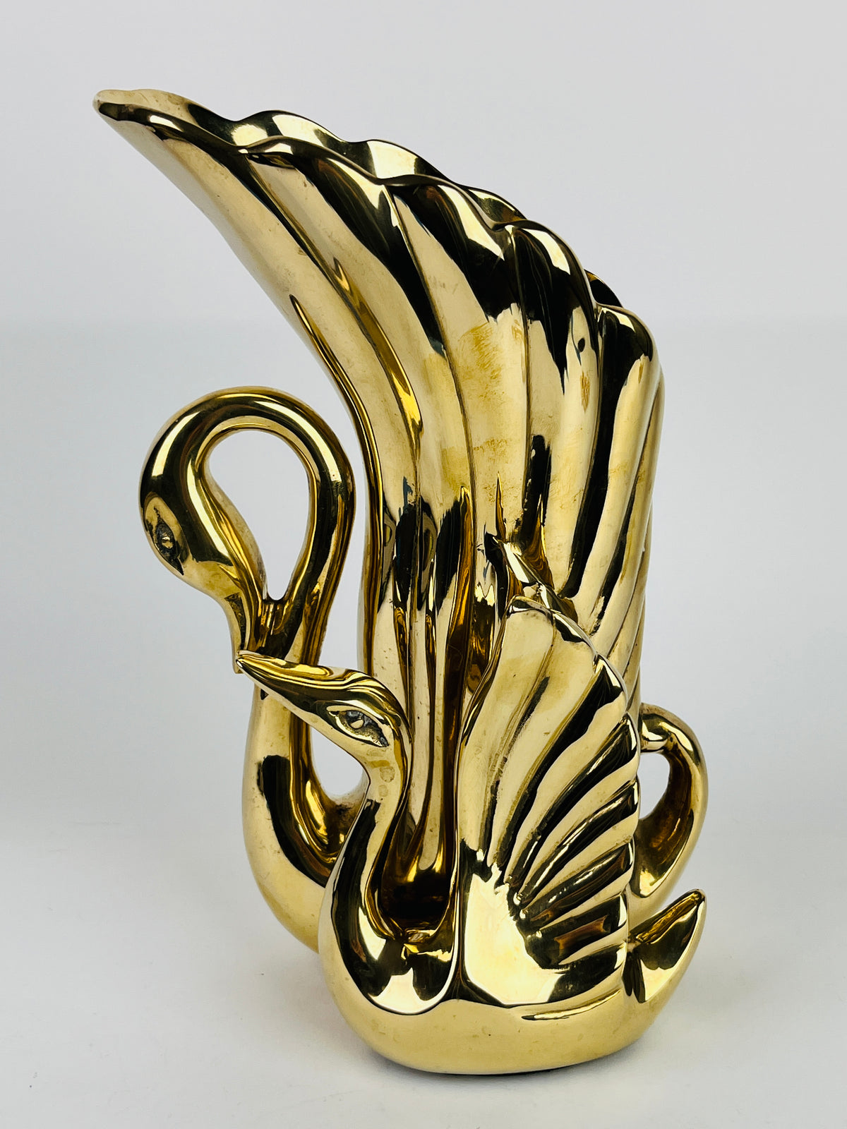 Brass Swan Vase by Frederick Cooper Chicago