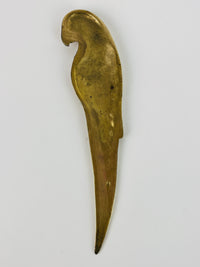 1940s Brass Parrot Letter Opener