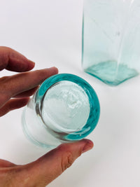 Blown Glass Bedside Carafe Set