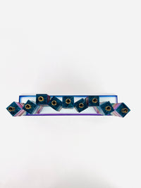 Handmade Stacked Glass Menorah