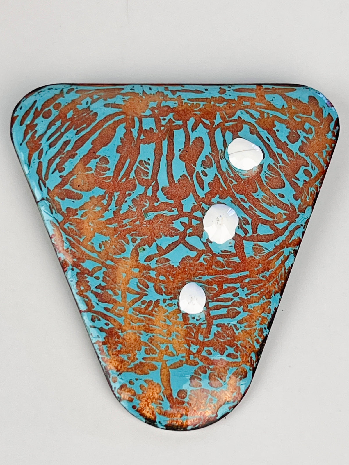 Vintage 1950s Atomic Enameled Brooch