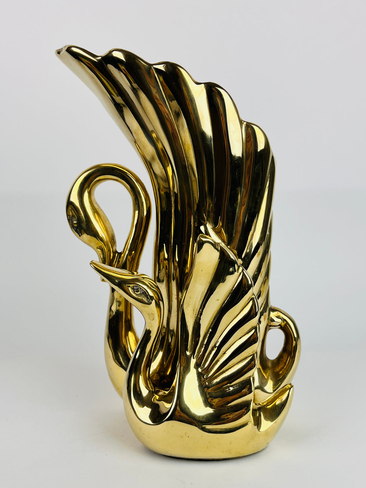 Brass Swan Vase by Frederick Cooper Chicago