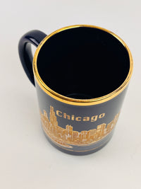 Vintage 22k Gold Plated Chicago Mug by Culver