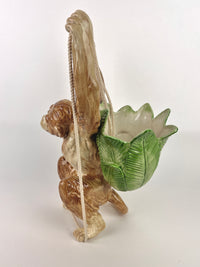 Rare Vintage Fitz & Floyd Hanging Monkey Planter