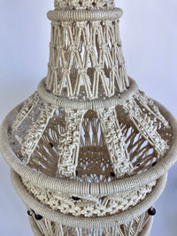 Large Vintage Macrame Hanging Pendant