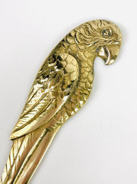 1940s Brass Parrot Letter Opener