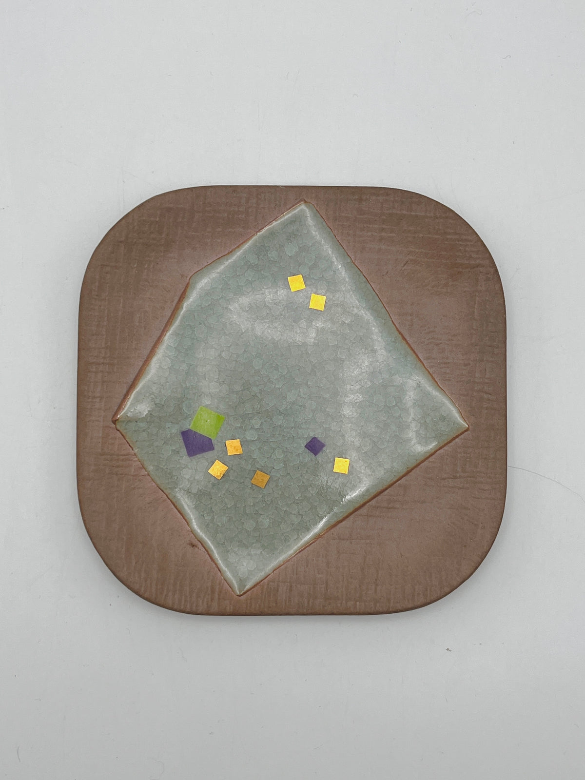 Vintage Japanese Stoneware and Glass Sushi Plates