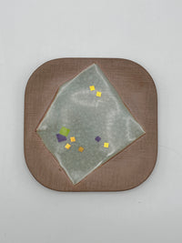 Vintage Japanese Stoneware and Glass Sushi Plates