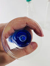 Vintage Blown Glass Flutes by Union Street Glass, 1996