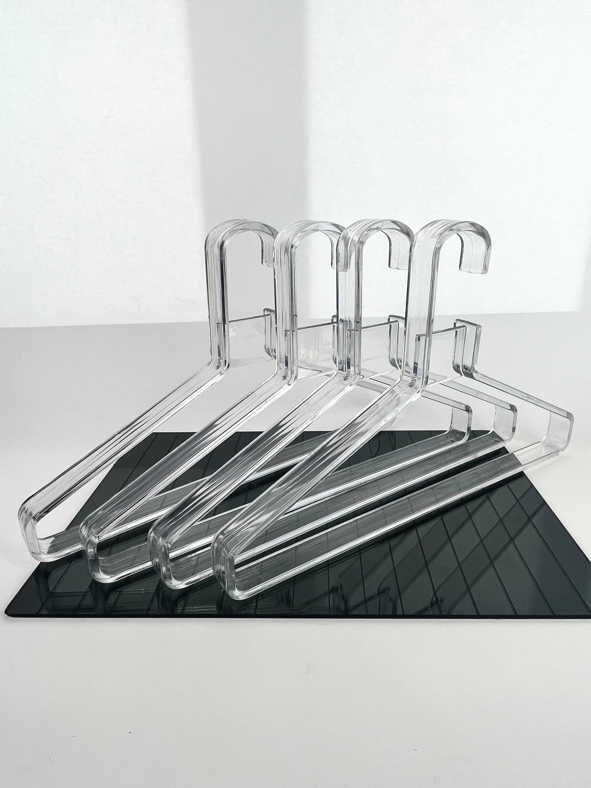 Vintage Lucite Hangers Made in Finland, 4pc Set