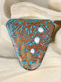 Vintage 1950s Atomic Enameled Brooch