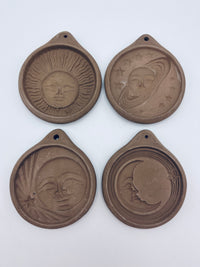 Vintage Celestial Cookie Molds, 4pc Set