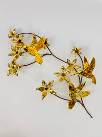 Vintage Brass Wall Art - 2pc Set