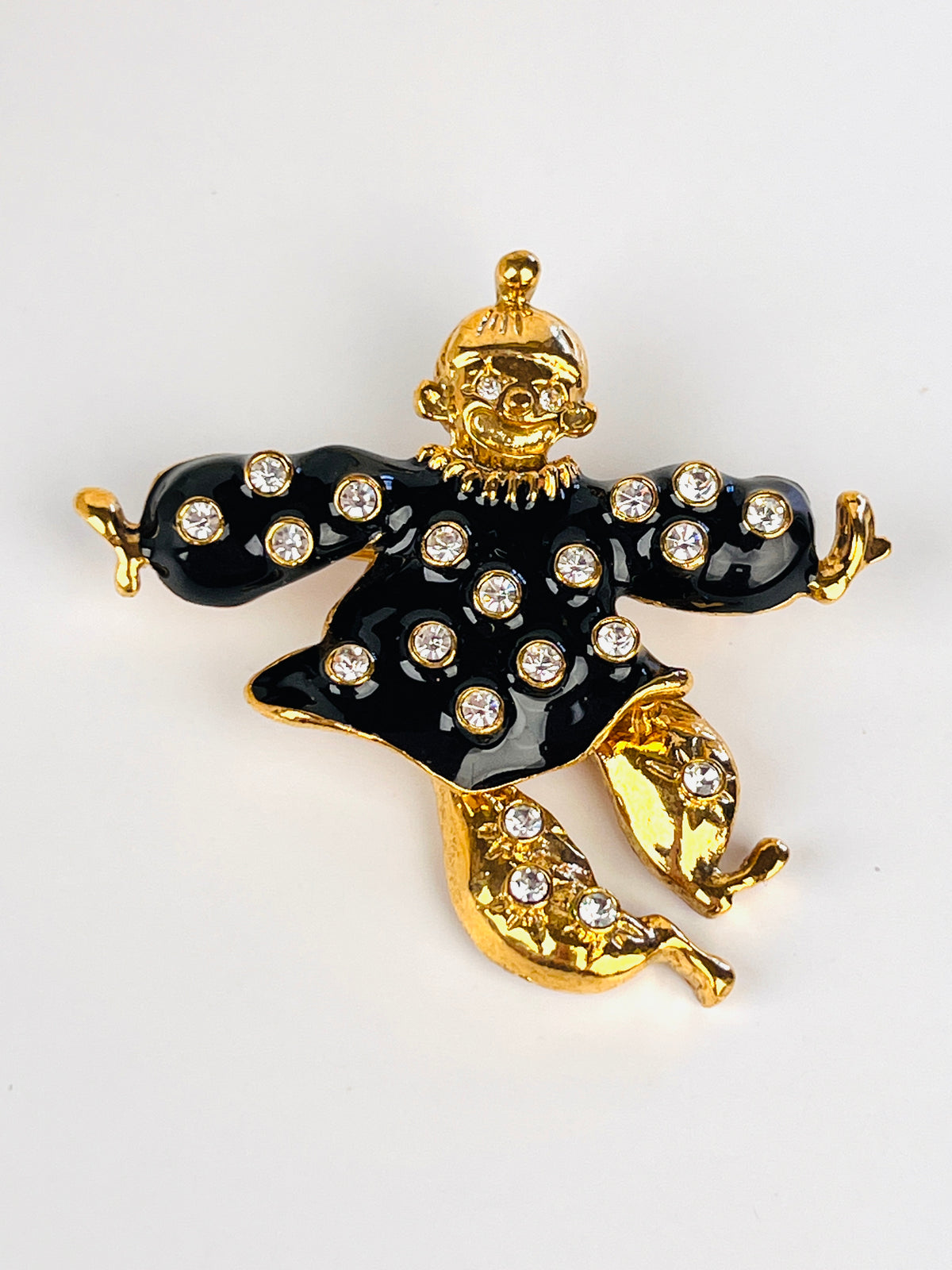 Vintage Articulated Clown Brooch