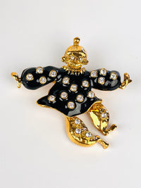 Vintage Articulated Clown Brooch