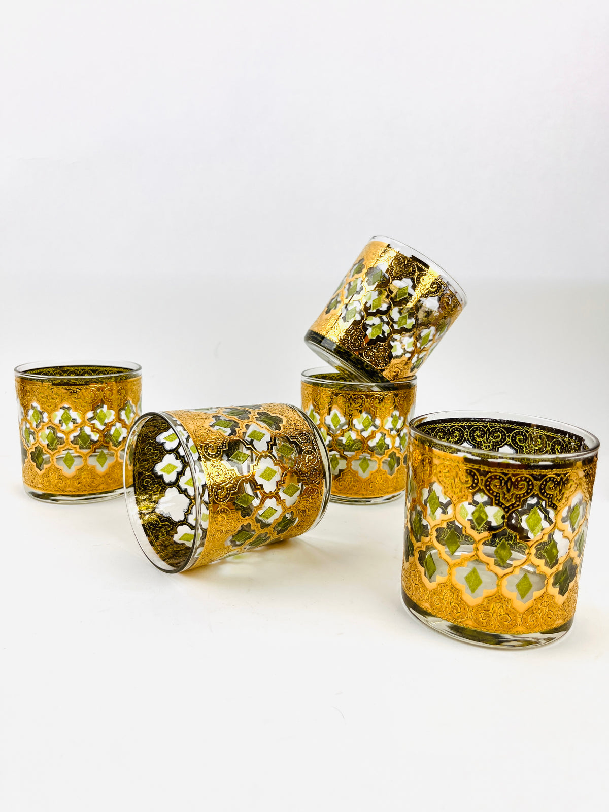 Vintage 22k Gold-Plated Culver Rocks Glasses