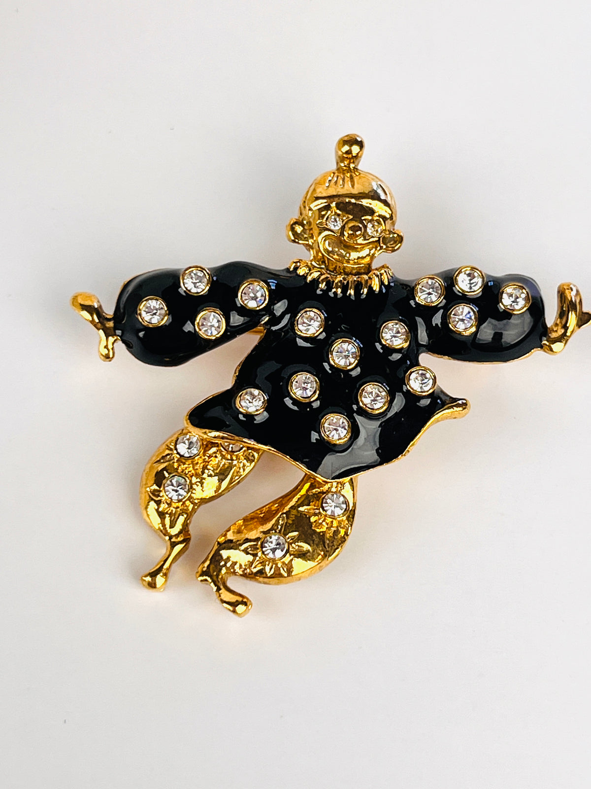 Vintage Articulated Clown Brooch