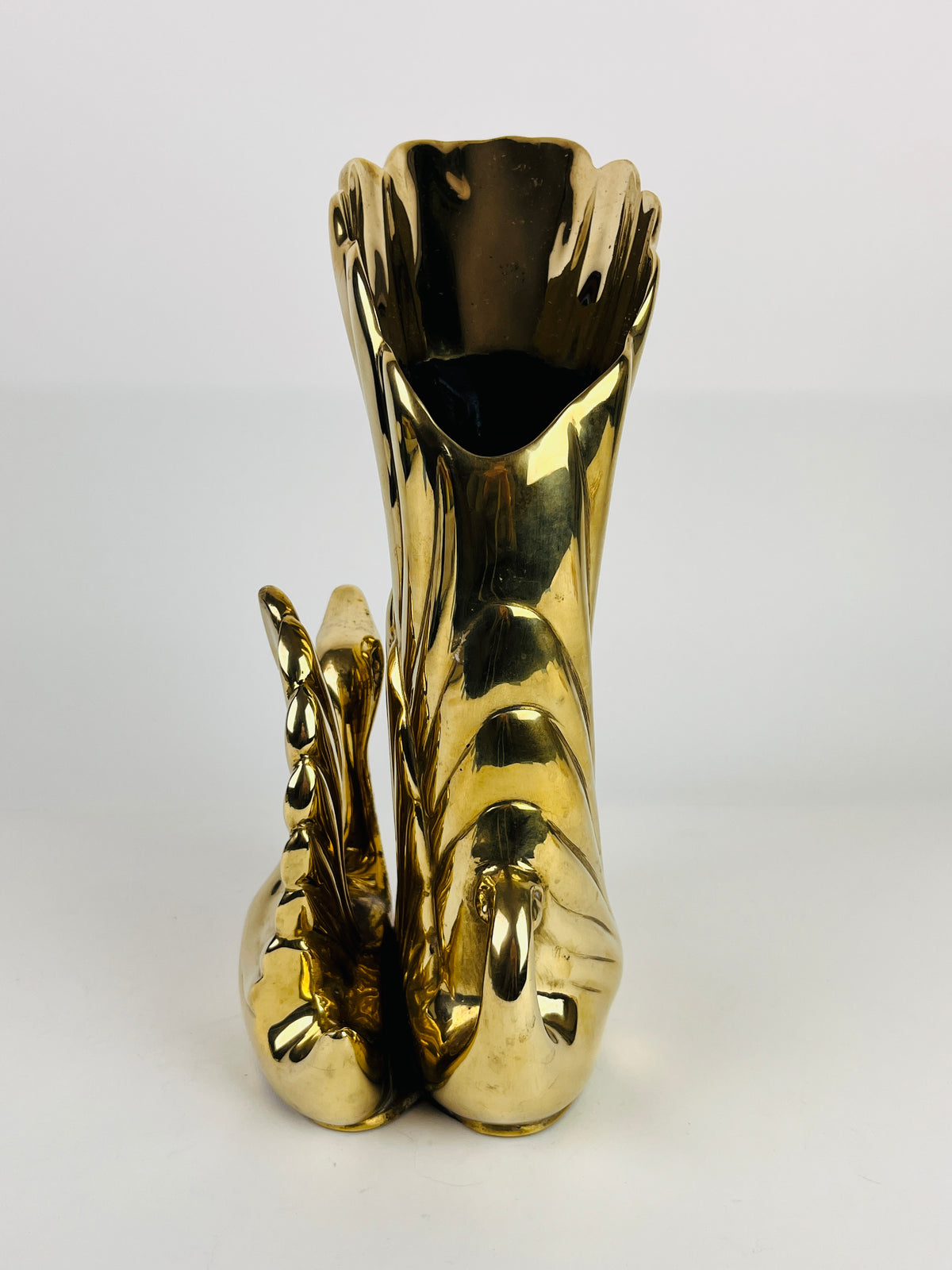 Brass Swan Vase by Frederick Cooper Chicago
