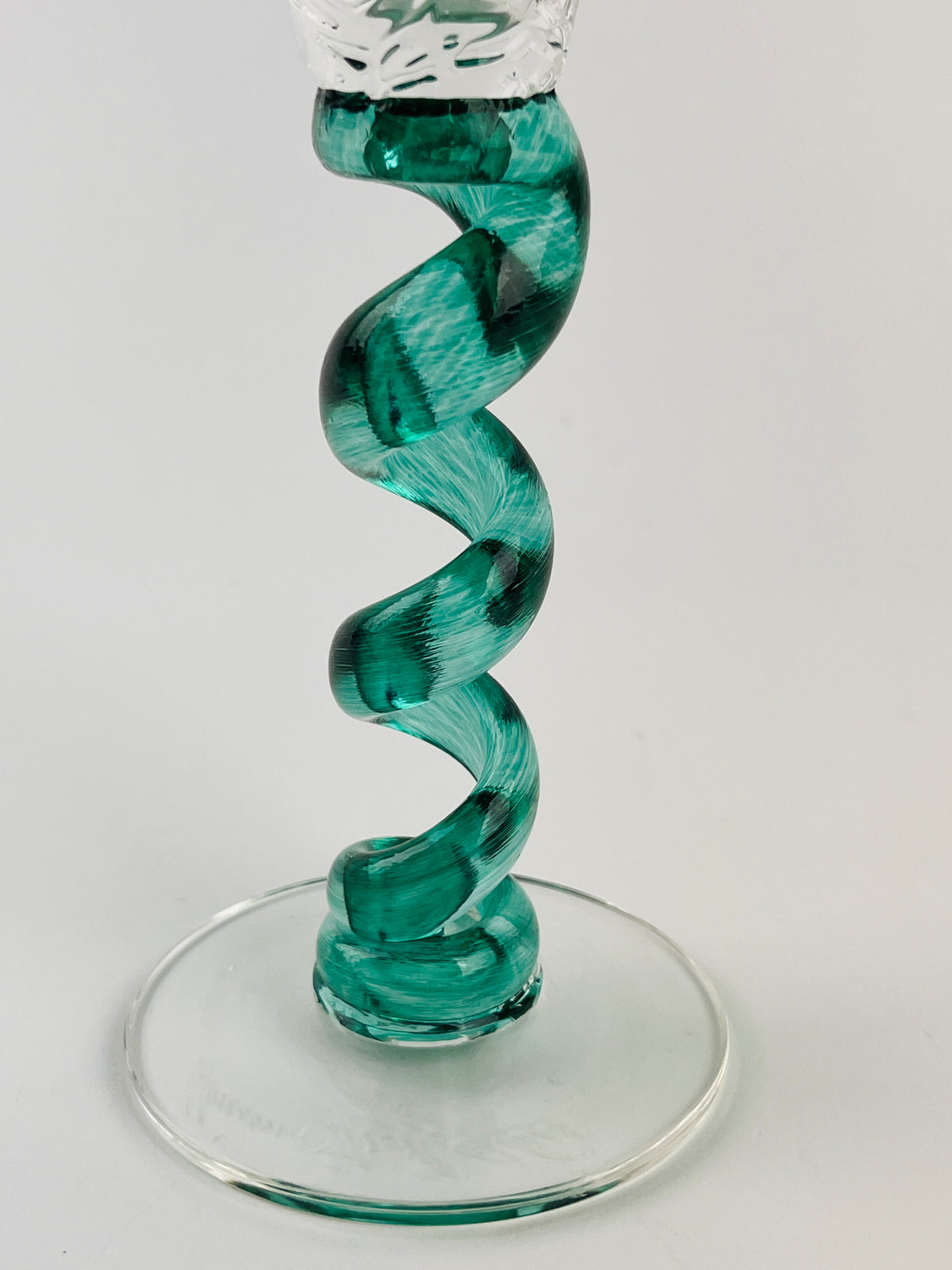 Vintage Blown Glass Flutes by Union Street Glass, 1996