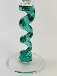 Vintage Blown Glass Flutes by Union Street Glass, 1996