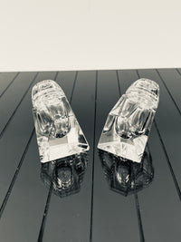 Vintage Optical Crystal Salt & Pepper Shakers