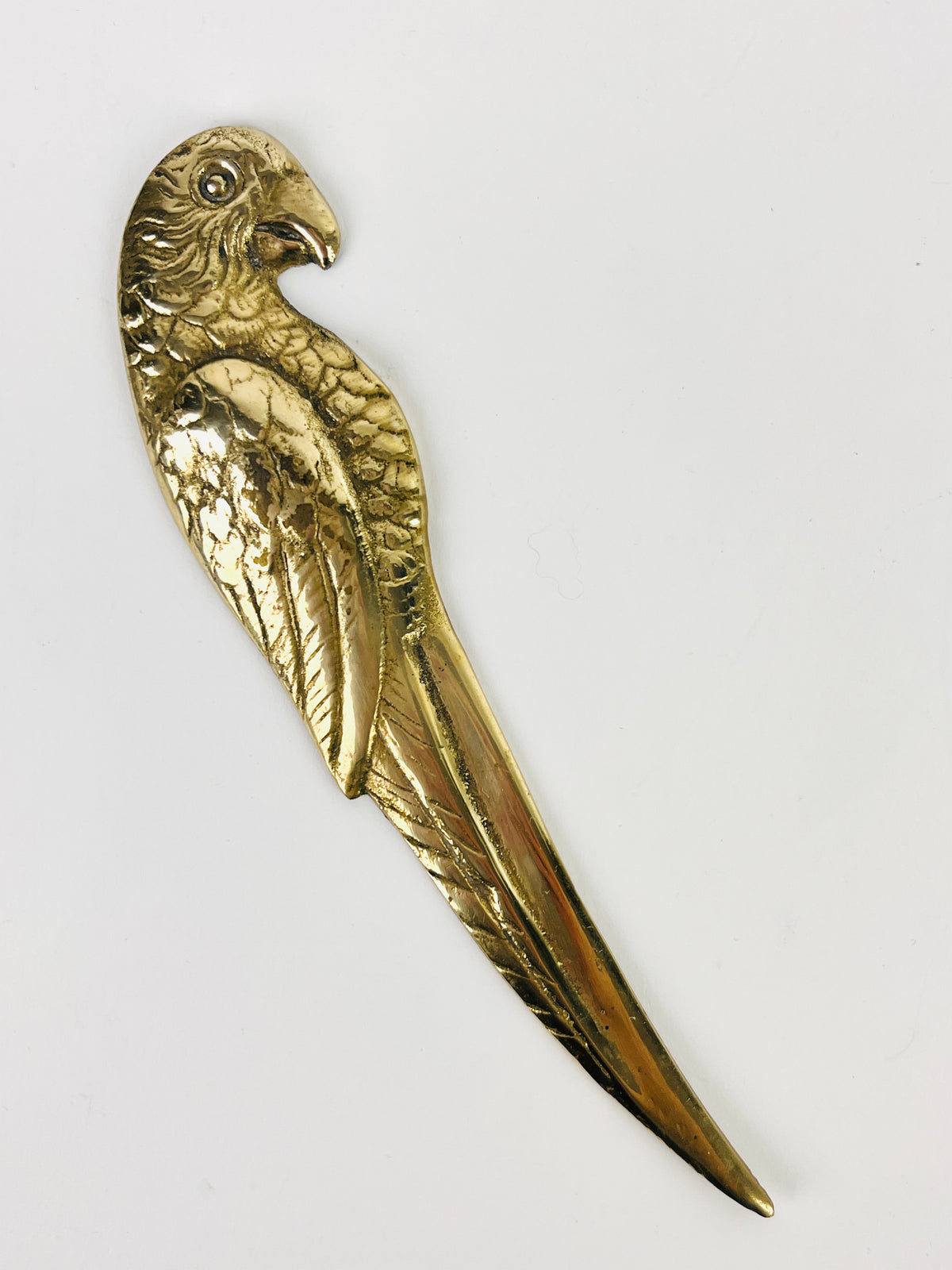 1940s Brass Parrot Letter Opener