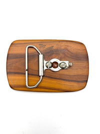 Vintage Wood Belt Buckle
