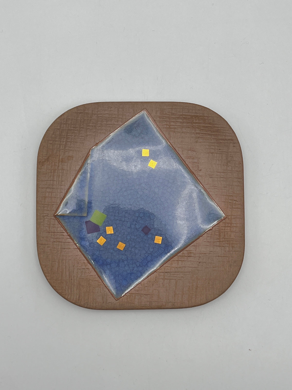 Vintage Japanese Stoneware and Glass Sushi Plates