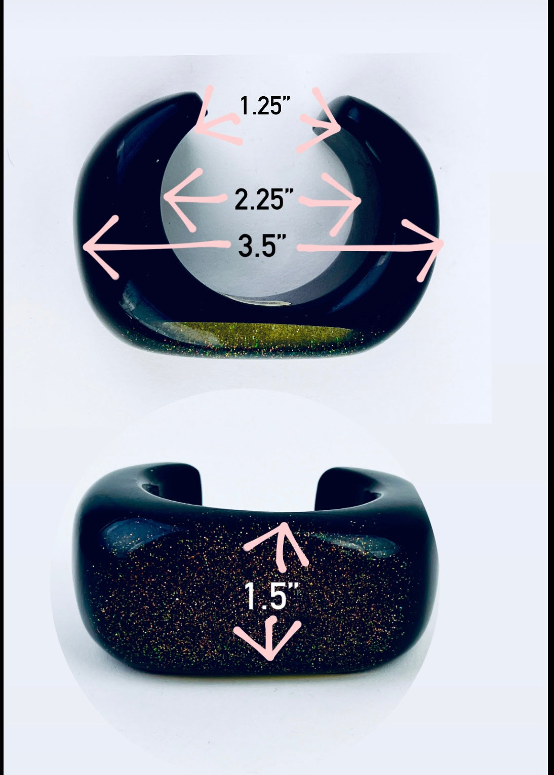 Vintage Lucite Cuff by Jim McCullough