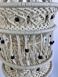Large Vintage Macrame Hanging Pendant