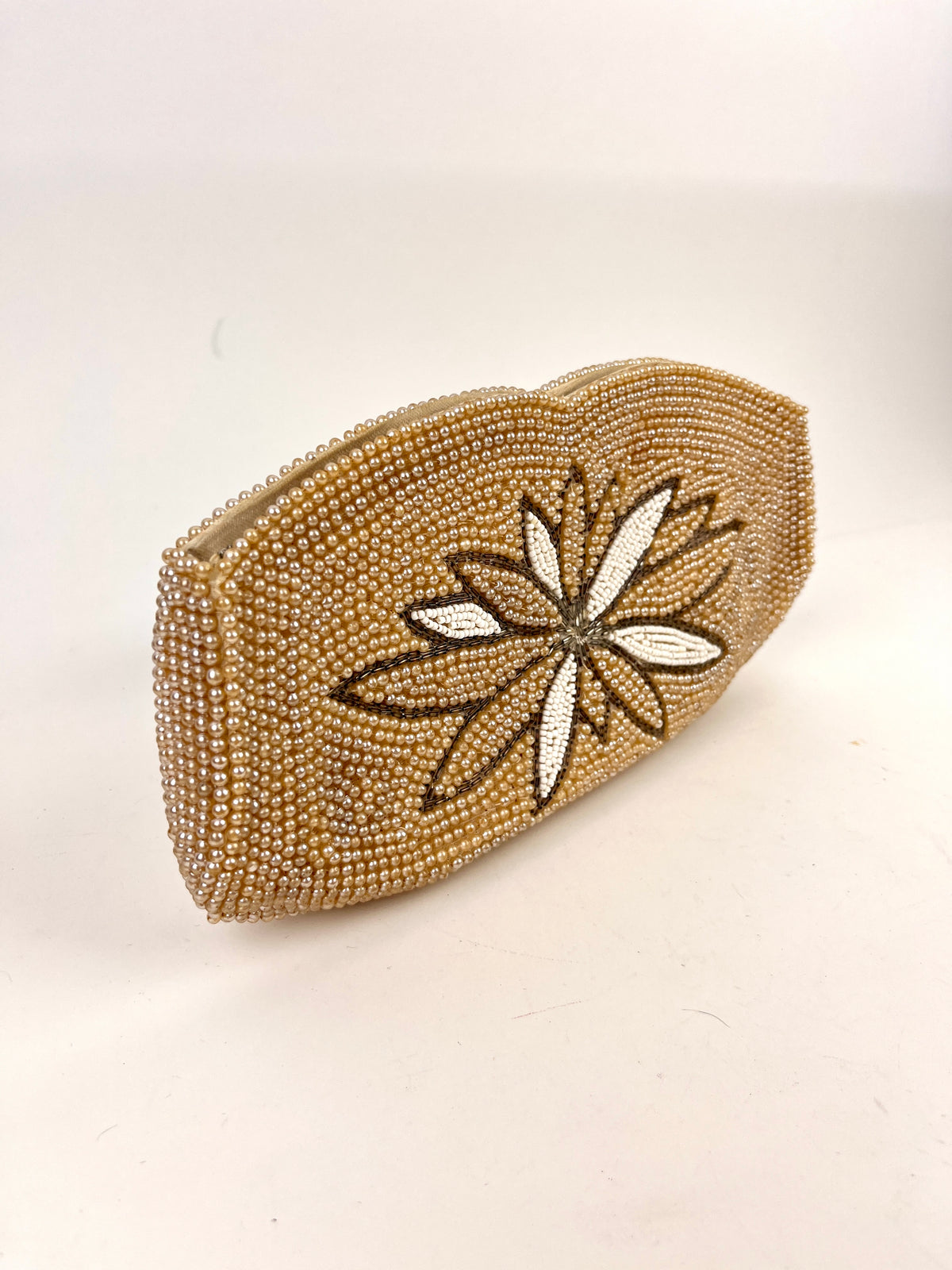 Vintage Hand-Beaded Clutch