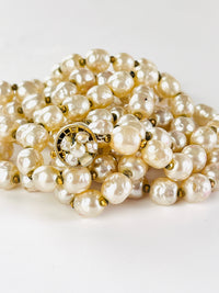 Vintage Miriam Haskell Faux Baroque Pearl Opera Necklace