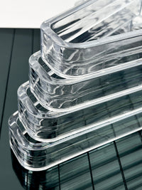 Vintage Lucite Hangers Made in Finland, 4pc Set