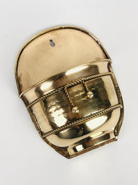 Vintage Brass Wall Planter