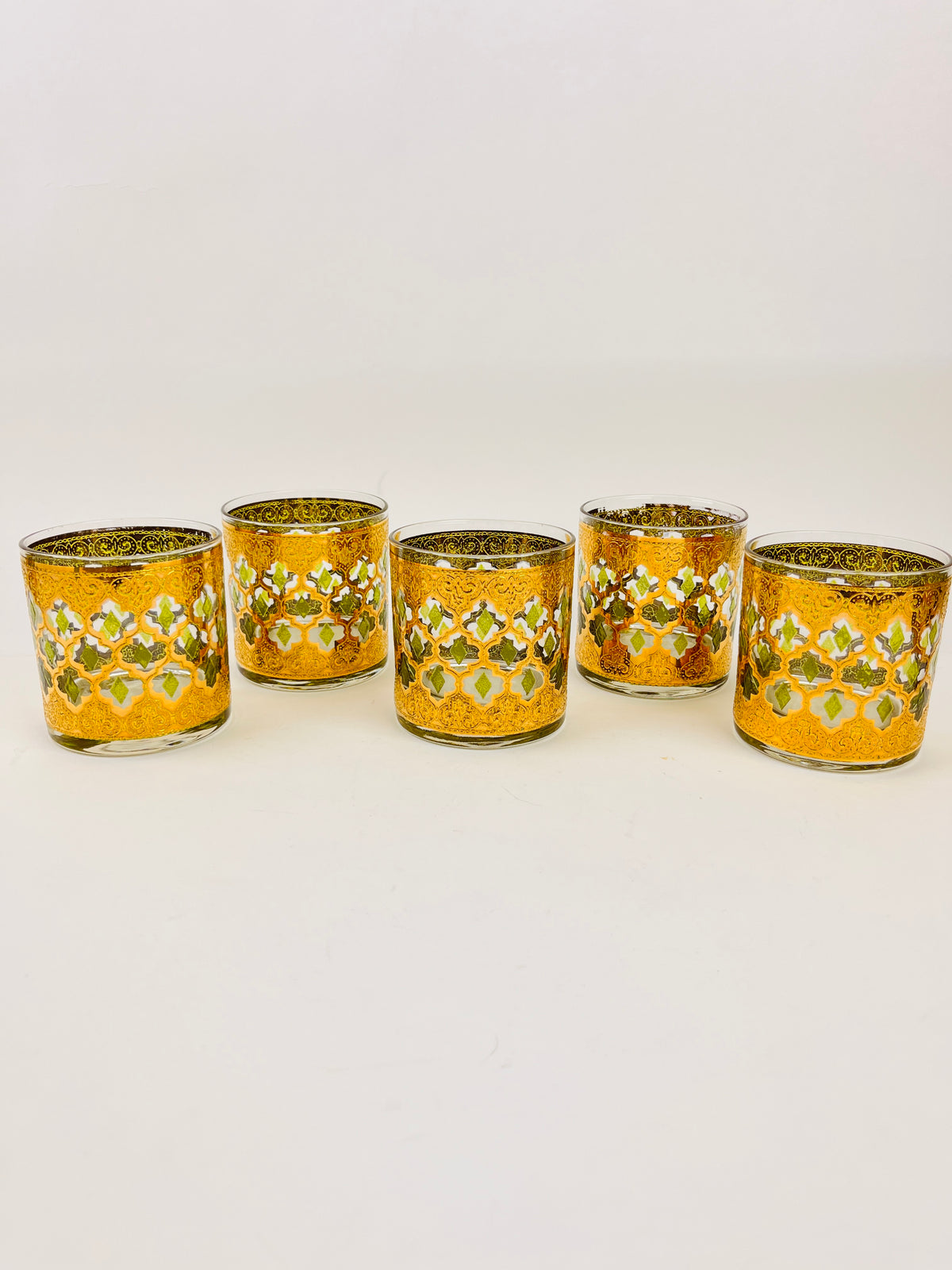 Vintage 22k Gold-Plated Culver Rocks Glasses