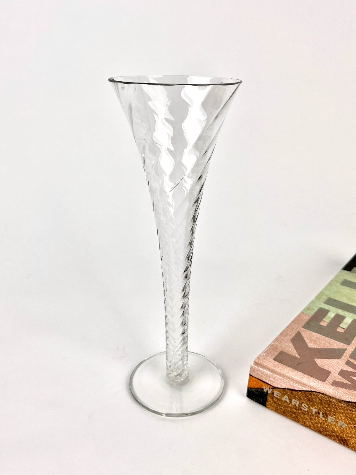 Vintage Optical Champagne Flutes