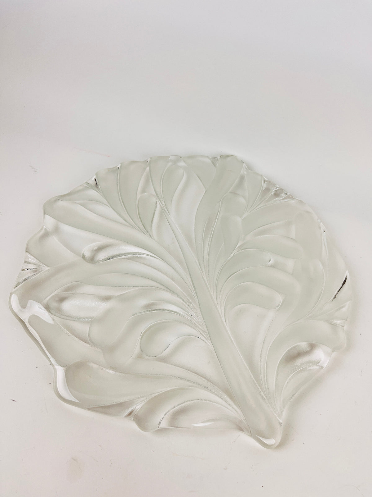 Vintage Crystal Platter by Larry Laslo for Mikasa