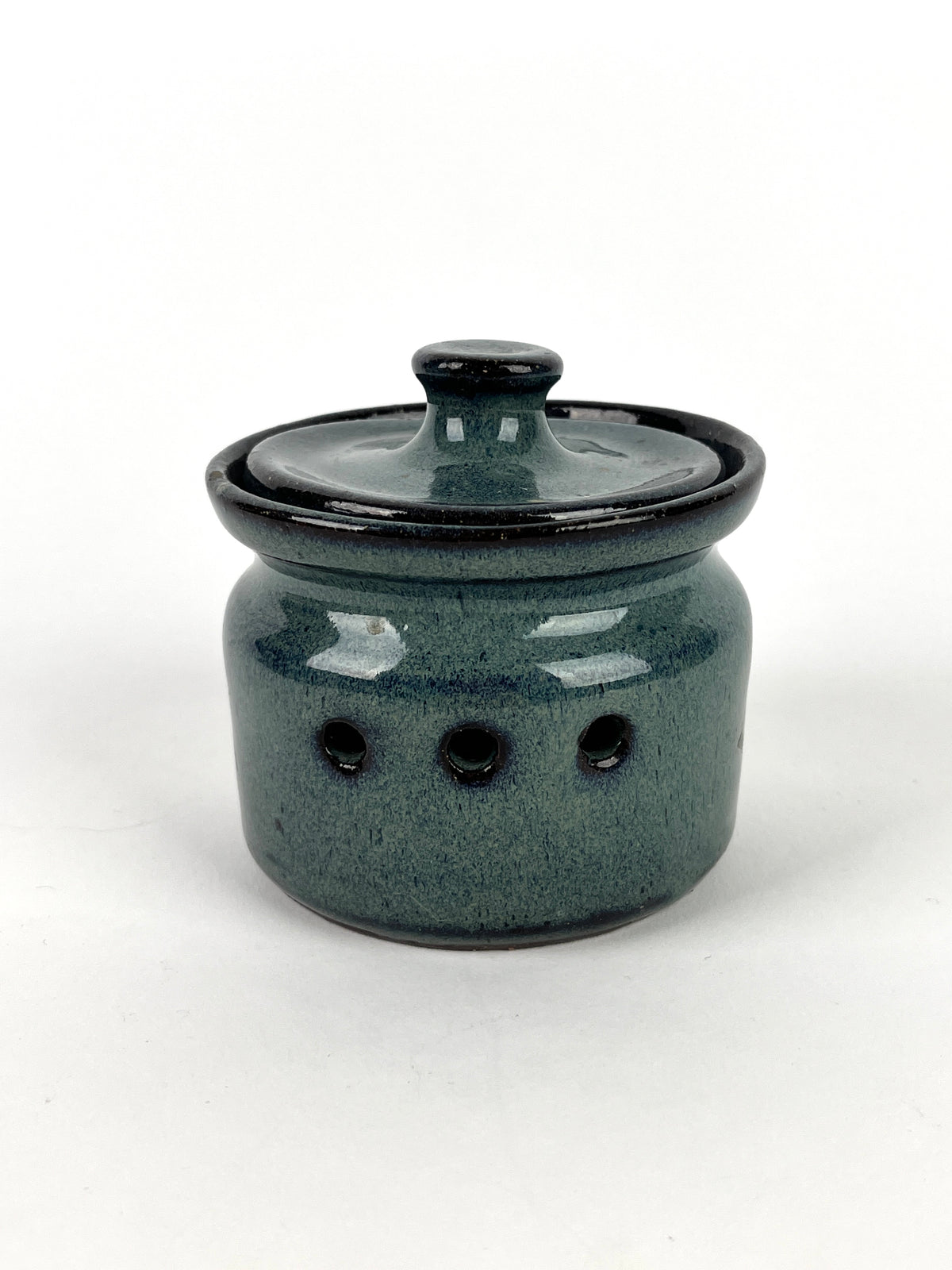 Handmade Stoneware Garlic Jar