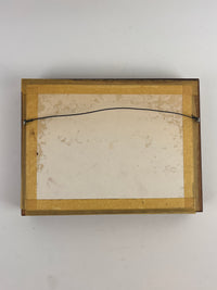 Vintage Mushroom Reverse Painting on Glass