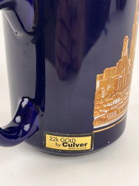 Vintage 22k Gold Plated Chicago Mug by Culver