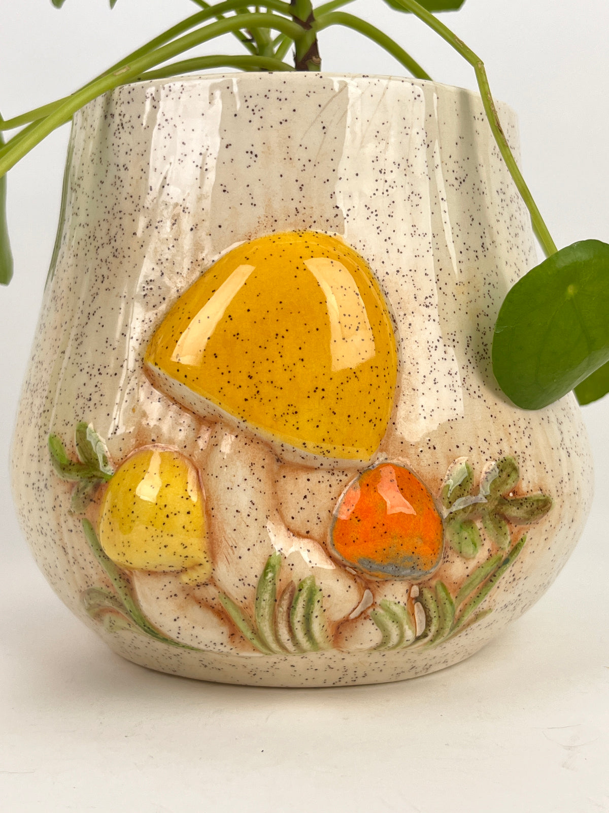 Vintage Ceramic Mushroom Planter