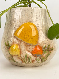 Vintage Ceramic Mushroom Planter